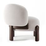OEM Service Accepted Leisure Chair Nordic Lounge Wood Sofa Chair With Cushion