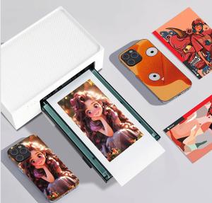 China Bluetooth Mobile Back Sticker Printing Machine Compact factory