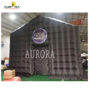 China Outdoor Inflatable Club Tent , PVC or oxford Blow Up Party Tent With LED Lighting factory