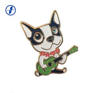 China Wholesale metal custom size plating lovely lapel pin soft enamel badge factory