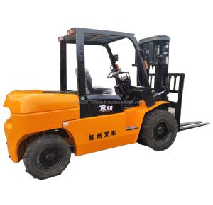 China Excellent Condition 5000 kg Hangzhou R50 Used Forklift for Building Material Shops factory