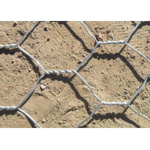 PVC / Hot-dip Galvanized Iron Wire Gabion Wire Mesh For Slope Protection