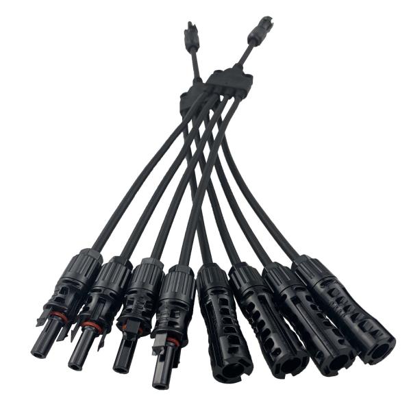 China Waterproof Dustproof Solar Branch Connector 1500VDC 30A PPO Solar Panel Plug factory