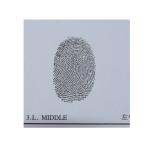 E019 BTFN-V Rubber black fingerprint pad