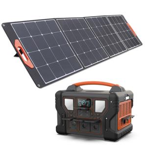 China 1000W Home/Outside Backup Power Station 1008Wh LiFePO4 Battery With Solar Panel factory