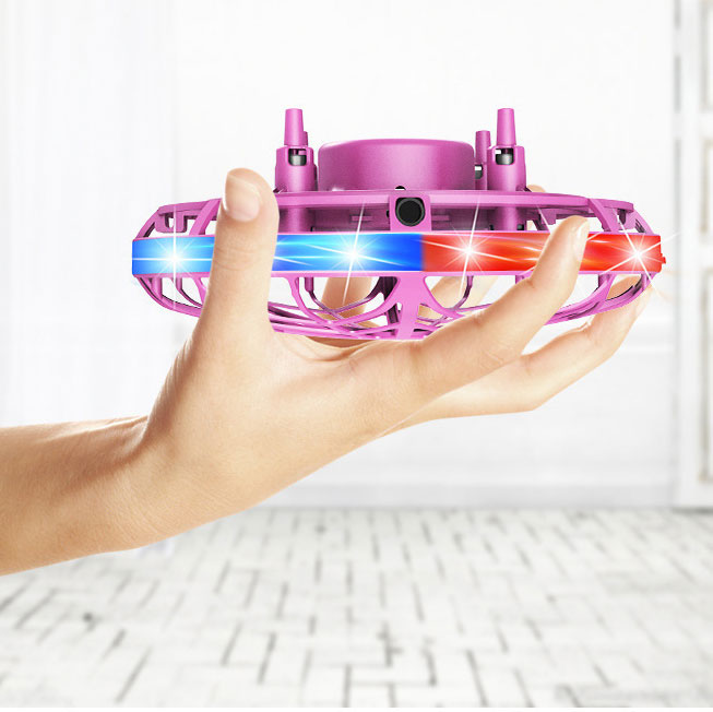 PVC Colorful UFO Gesture Intelligent Sensing Aircraft Spinning Gyroscope Children's Magical Flying Ball