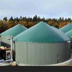 PVC Foil Single Membrane Biogas Cover Customized Design For Steel Or Concrete