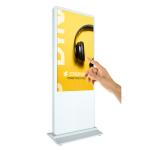 waterproof IP 65 floor standing station advertising 4G network outdoor digital