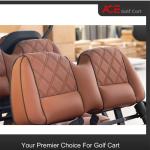 Slip On Design Golf Car Seat Golf Cart Acessories In Black Artificial Leather
