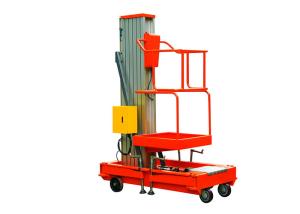 China GTWY-1000 Single Mast Aluminum Aerial Work Platform Lift Rated Capacity 150kg factory