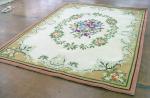 OEM Handmade Woollen Carpet , Hand Knotted Wool Rugs Eco - Friendly