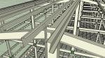 Prefabricated Light Weight Workshop Steel Structure For 4 Storey Dormitory