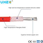 Silicone Rubber Insulated Wire with Glass Fiber Braiding 180 ordm C 1.5 2.5 4mm