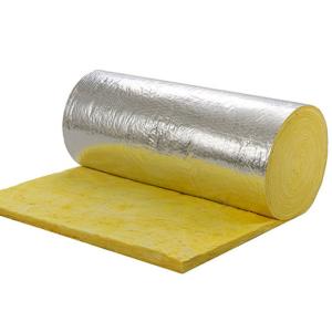 China Aluminum Foil Faced Fiberglass Wool Felt For Sound Absorption And Fire Protection factory