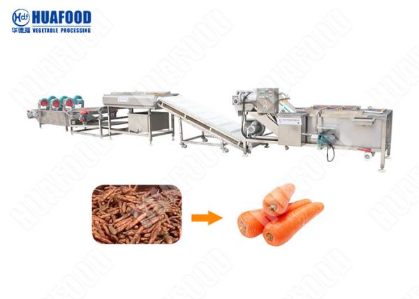 Fresh Corn Industrial Vegetable Washing Machine 500 - 2000kgh Capacity Carrot