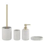 Four Piece Set Terrazzo Bathroom Accessories Set Round Terrazzo Toothbrush