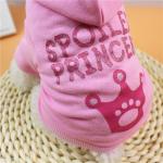 Knitted Fabric Cute Dog Hoodies Polyester Cotton Bulldog Hoodies For Dogs