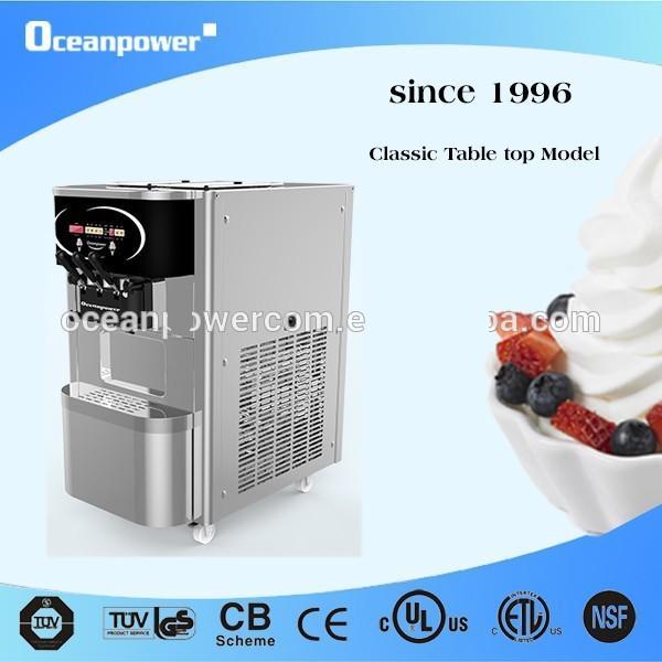 30L/H Table Top commercial soft ice cream Frozen yogurt Machine Oceanpower