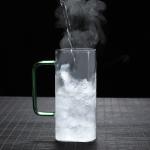 Heat Resistant Single Wall Coffee Cups , Sturdy Small Glass Cups With Handles