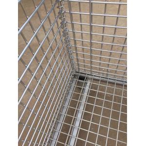 SS304 Hygiene Food Industry Stackable Storage Baskets Easily Moving