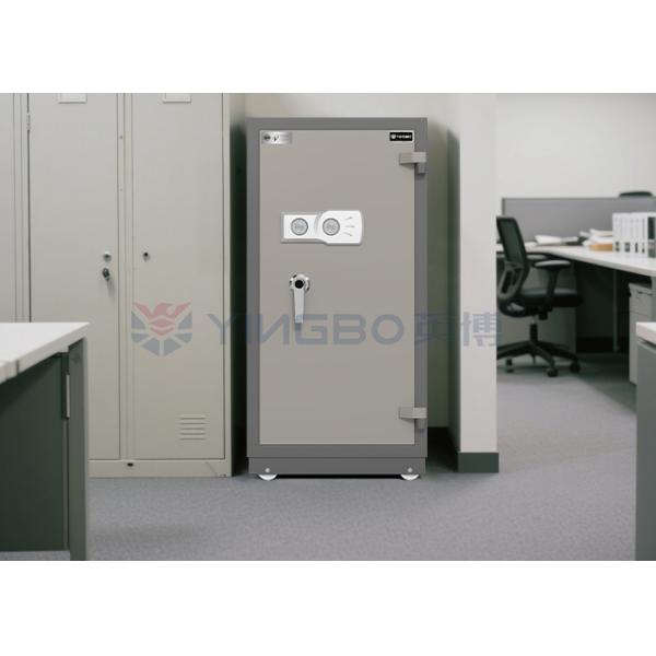 Double Keys Lock Fire Resistant Safe Box Adjustable Shelf Solid Steel