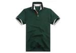 Slim Fit Cotton Polo Shirts Embroidered Black Lapel / Custom Polo Tee Printing