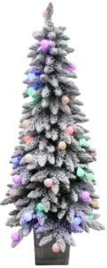 China 5 Foot PVC Christmas Tree With White Downy Shawl factory