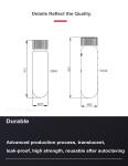 PP PPCO Material Centrifuge Tube with Sealing Cap 50ml High Speed Tube Max RCF