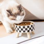 Pet Stainless Steel Elevated Single Bowl Anti-Upset Non-Slip Bowl Large Capacity