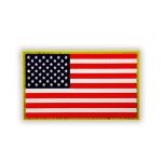 National Flag PVC Badge Patch Silicone Material For Armband Veteran Bag
