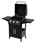 26.8kg Portable Gas Bbq Grill with Trolley Outdoor Rotisserie Roaster Barbecue