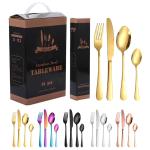 Mirror Polished Edges Stainless Steel Cutlery Set Knife Comfortable OEM