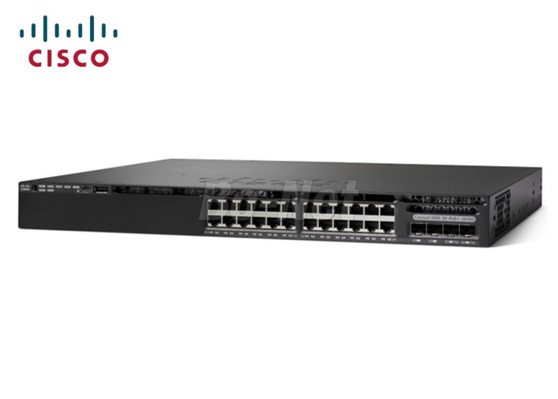 IP Base Used Cisco Switches WS-C3650-24TS-S 24 x 10/100/1000 Ethernet Ports