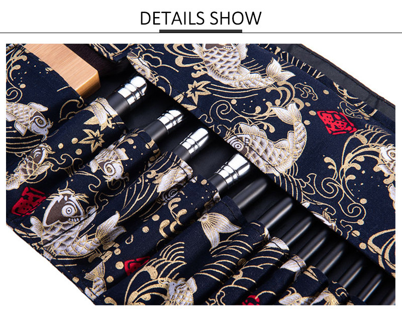 L35*H22.5CM PU Leather Makeup Brush Bag For Trips