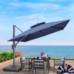 Outdoor Furniture Aluminum Frame Waterproof Cantilever Garden Beach Patio Sun