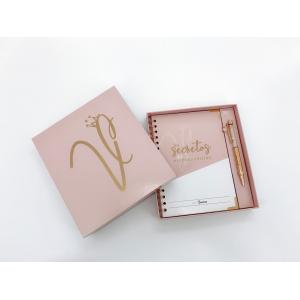 A5 Spiral Notebook Printing Gold Foiled Planner With Package Box