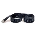 Black Bold Number Body Measuring Tape , Soft Fabric Cloth Sewing Tape Measure