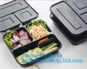 China Disposable Plastic food delivery box Printing Sushi Tray For Food Packaging,HIPS Material Disposable Black Plastic Food factory
