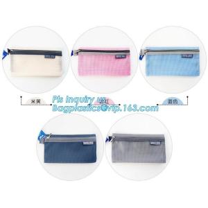 promotion pvc binder file A4 mesh zipper waterproof bag from professional