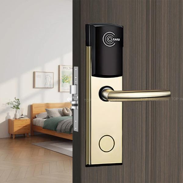 Hotel Swipe Card Lock Induction / IC Card Lock Electronic Lock For Hotel