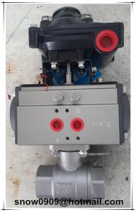 China double action and single action pneumatic rotary actuator with ball valves factory