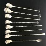 Creation Twisted Stainless Steel Bar Spoon , Long Cocktail Mixing Spoon