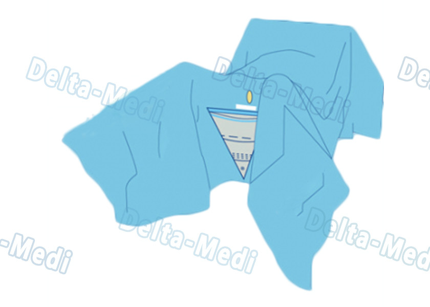 TUR Surgical Disposable Sterile Urology Drape / Lithotomy Drape With Aperture / Pouch