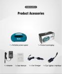 Emergency 222wh Portable Power Station 110V / 220V Outdoor Backup Battery