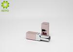 Aluminum Material Lipstick Tube Container Square Shape Custom Logo Acceptable