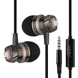 China Metal Turbine Stereo Wired Earphone With Mic And Volume Control For Pc factory