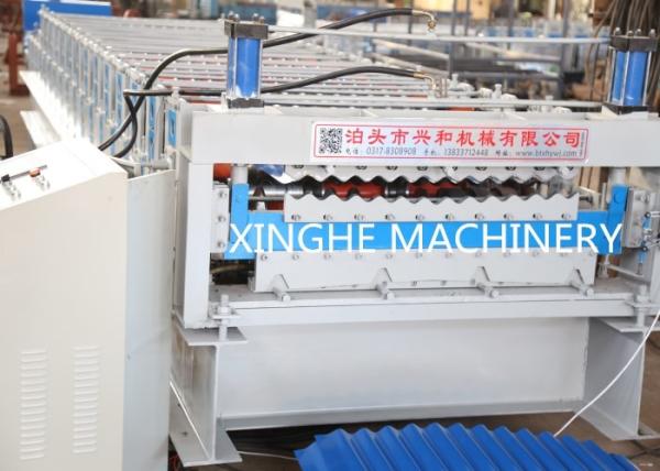 Double Layer Roll Forming Machine , Metal Roofing Corrugated Steel Sheet Wall