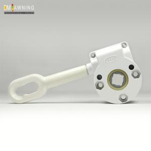 China Chinese Aluminium Gear Box White Retractable Awning Gearbox Hardware on sale
