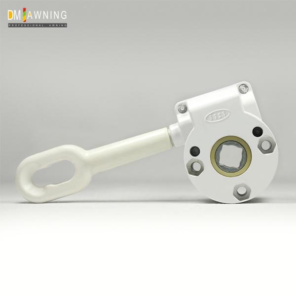 China Chinese Aluminium Gear Box White Retractable Awning Gearbox Hardware factory