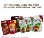 Juice bag Wine pouch Dispenser 3L Kraft Eco Friendly Bag In Box Liquid Plastic